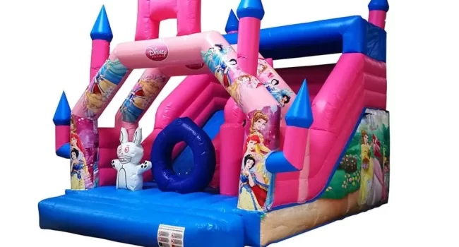 alquiler de hinchables en Mallorca para fiestas TOBOGAN-PRINCESAS