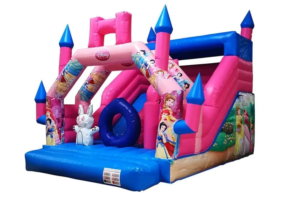 Alquiler de castillo hinchable PRINCESAS DISNEY con Tobogán en Palma de Mallorca