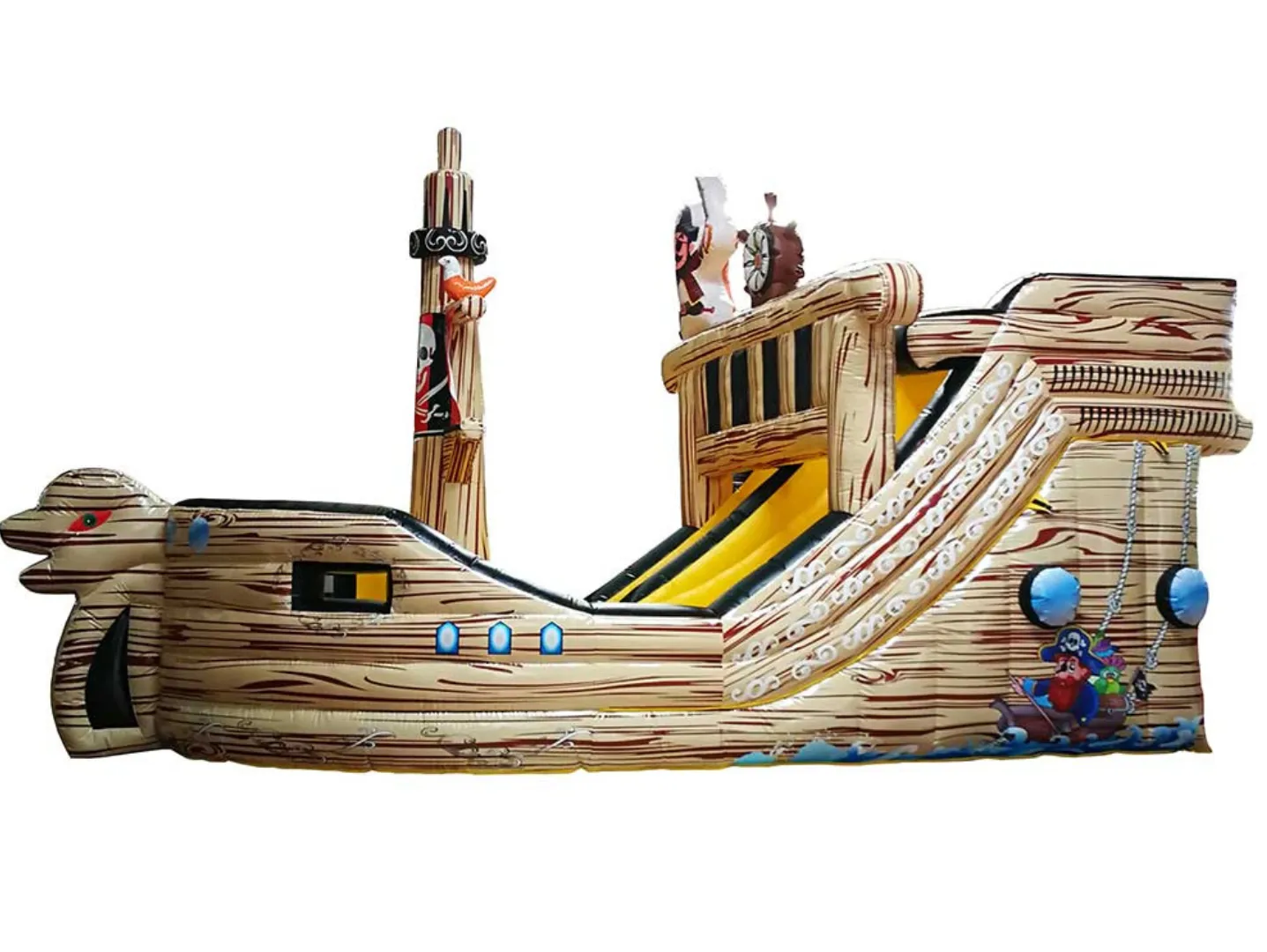 Alquiler de castillo hinchable BARCO PIRATA con Tobogán en Palma de Mallorca