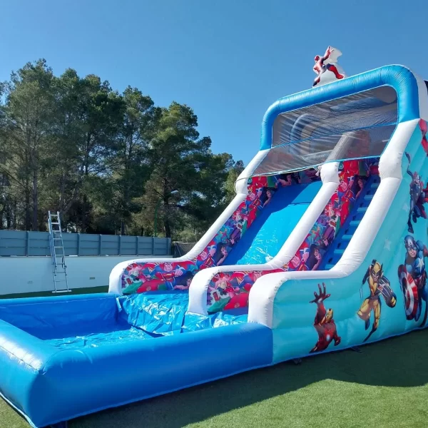 Alquiler de castillo hinchable MARVEL Superhéroes Grande en Palma de Mallorca