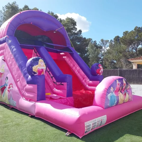 Alquiler de castillo hinchable PRINCESAS Acuático en Palma de Mallorca