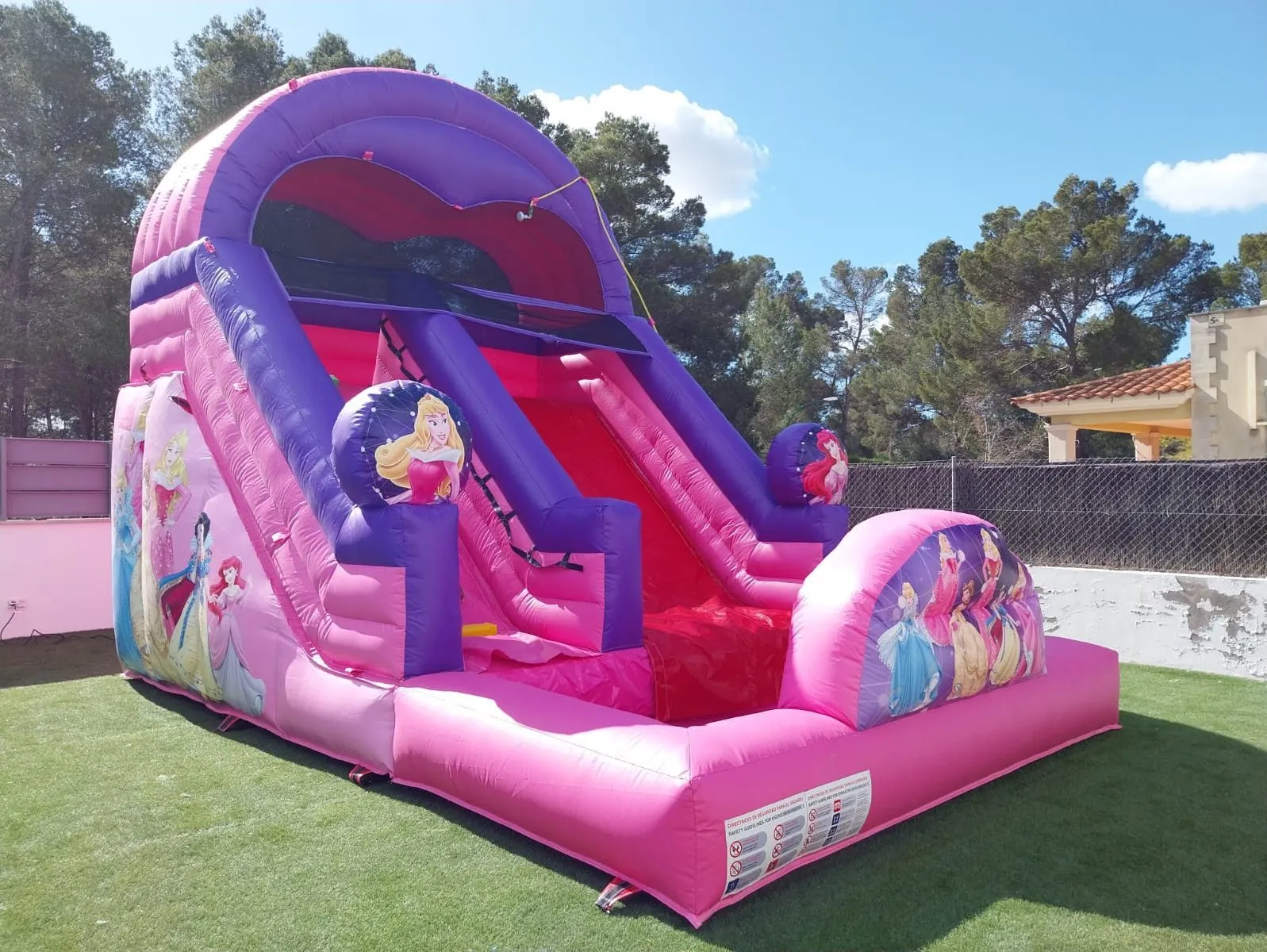 Alquiler de castillo hinchable PRINCESAS Acuático en Palma de Mallorca