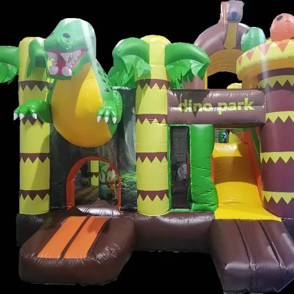 Alquiler de castillo hinchable DINOSAURIO con Tobogán en Palma de Mallorca