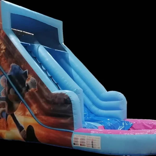 Alquiler de castillo hinchable SONIC Acuático en Palma de Mallorca