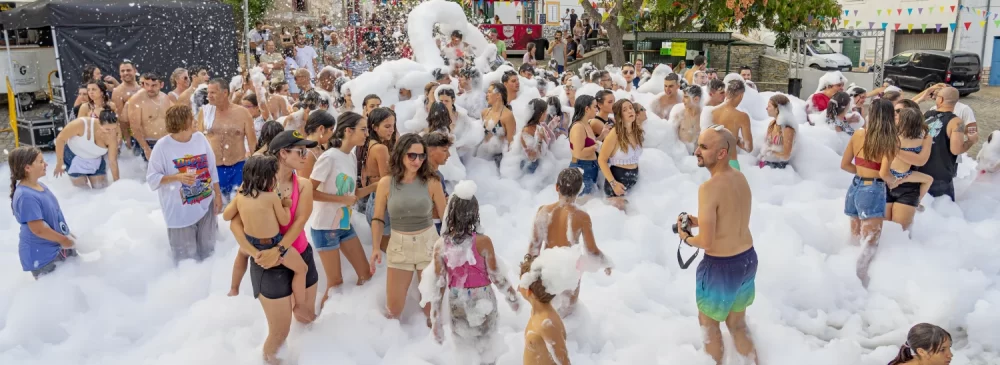 Fiesta de espuma en Palma de Mallorca