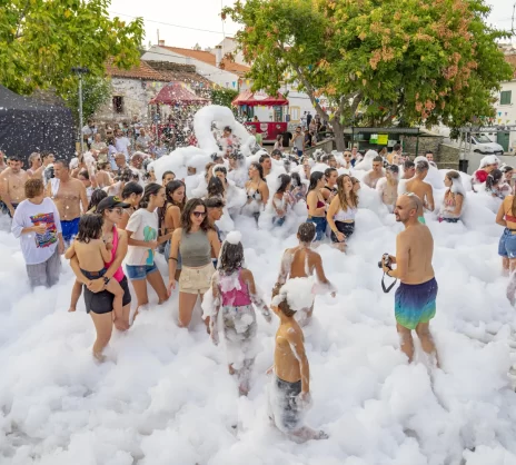 Fiesta de espuma en Palma de Mallorca