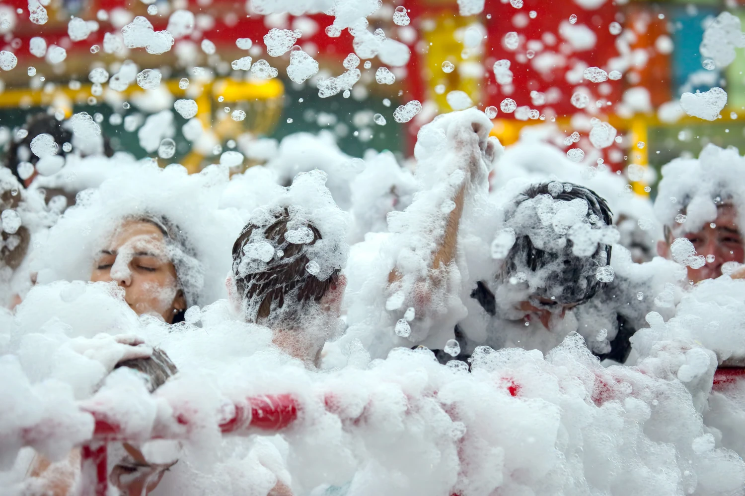 Fiesta de espuma en Palma de Mallorca